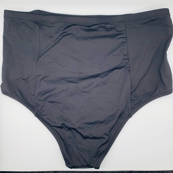 NWT BECCA Peyton High Waist Bikini Bottom Black - Picture 5 of 12